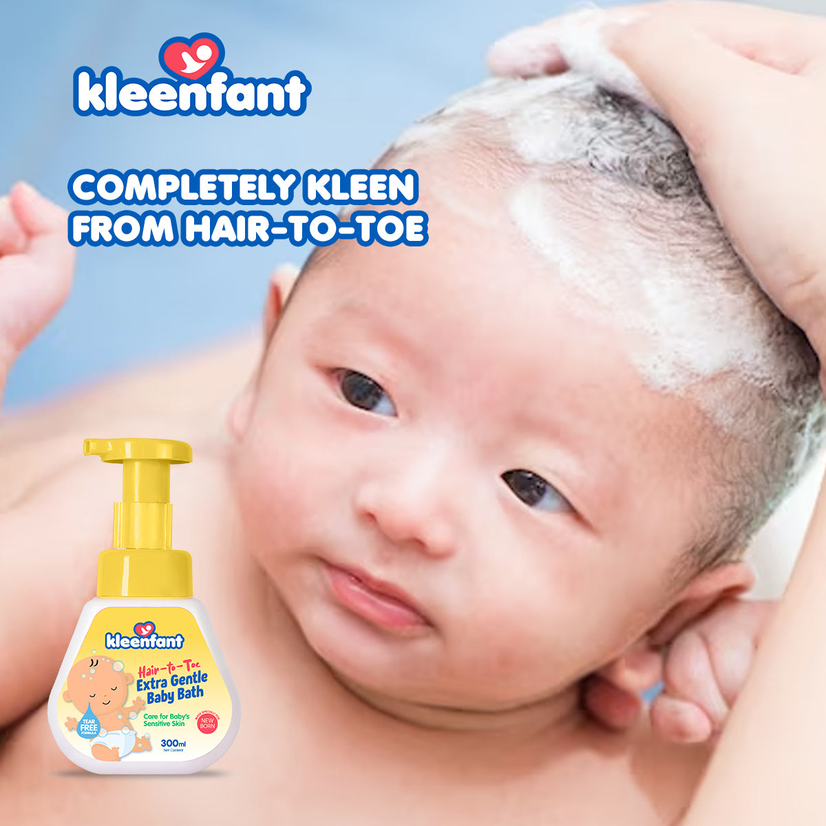 Kleenfant Hypoallergenic Bodycare for Newborn No Tears 300ML Pack of 1