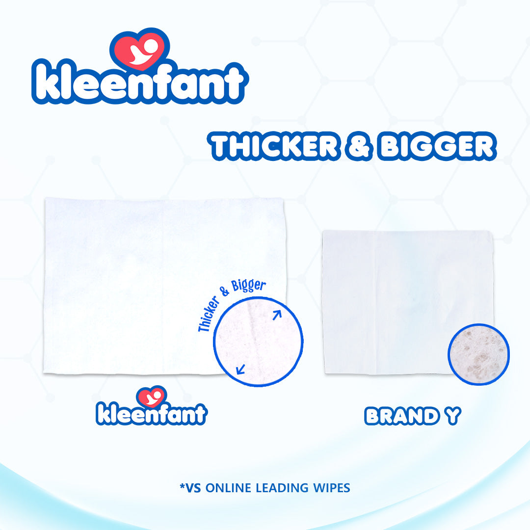 Kleenfant Fresh Scent Anti-bacterial Cleansing Wipes 95 sheets Pack of 1 Disinfecting Wipes