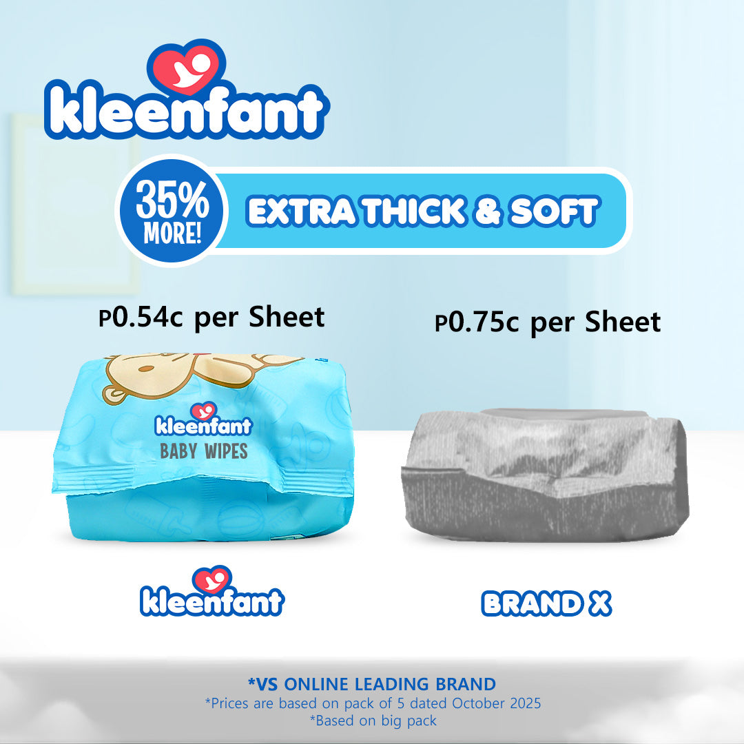 Kleenfant Unscented Baby Wipes 108 sheets Pack of 1
