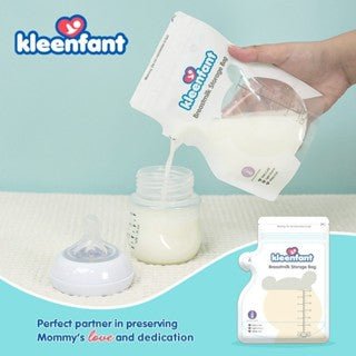 Kleenfant Breastmilk Storage Bag BPA-Free Leak-Proof Temperature Indicator Milk Storage 200mL (30s)