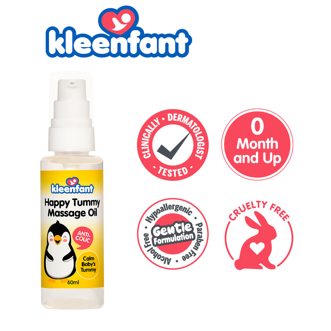 Kleenfant Happy Tummy Massage Oil 60ml