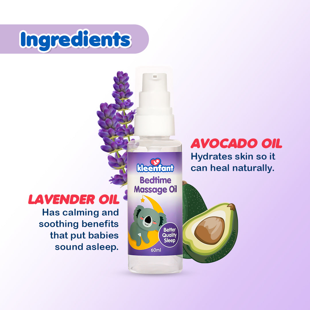 Kleenfant Bedtime Massage Oil 60ml