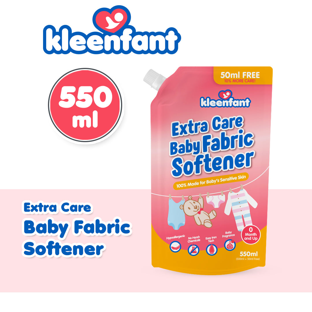 Kleenfant Extra Care Baby Fabric Softener (550ml) Refill Pack