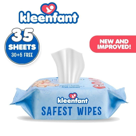 Kleenfant Unscented Baby Wipes 35 sheets Pack of 1