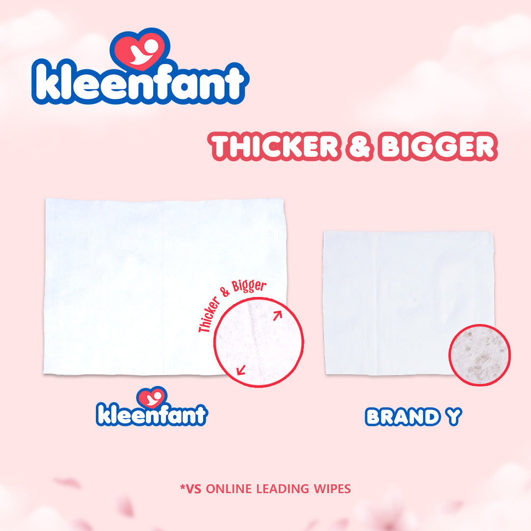 Kleenfant Cherry Blossom Scent Cleansing Wipes 95 sheets Pack of 1