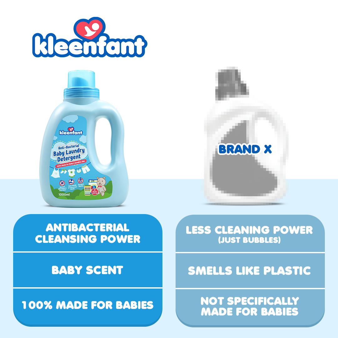 Kleenfant Antibacterial Baby Laundry Detergent 1L