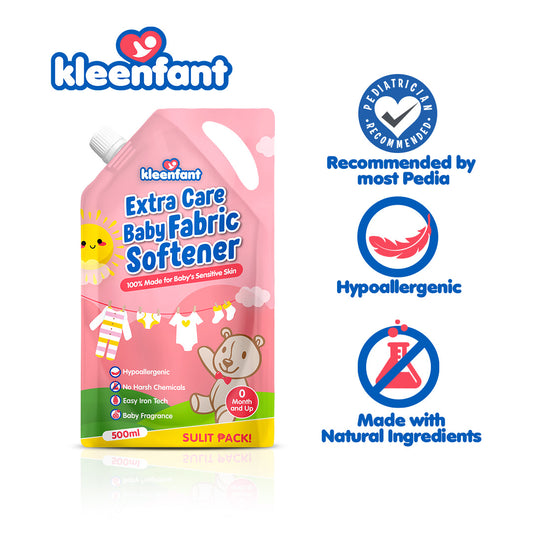 Kleenfant Extra Care Baby Fabric Softener (550ml) Refill Pack