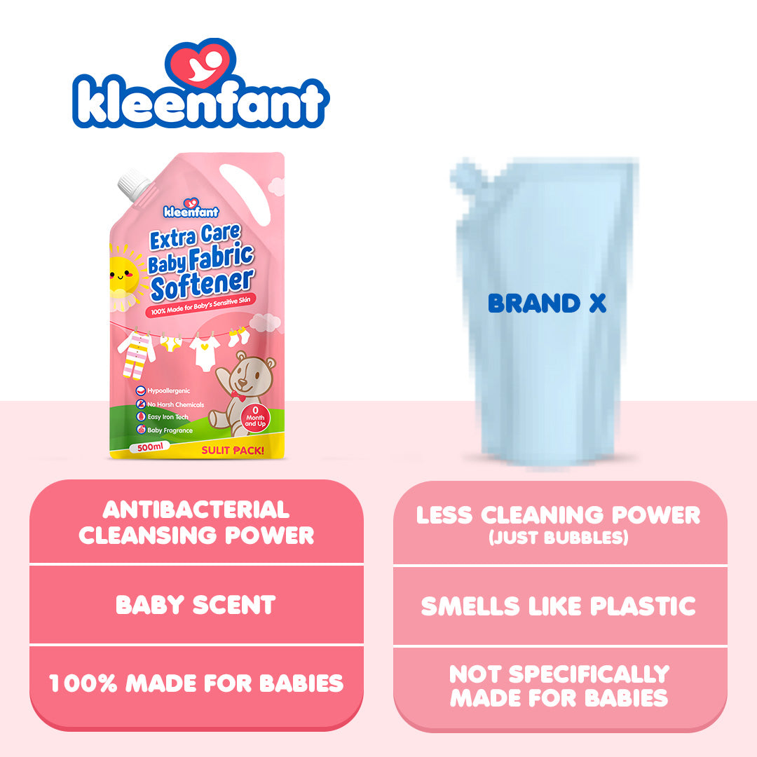 Kleenfant Extra Care Baby Fabric Softener (550ml) Refill Pack