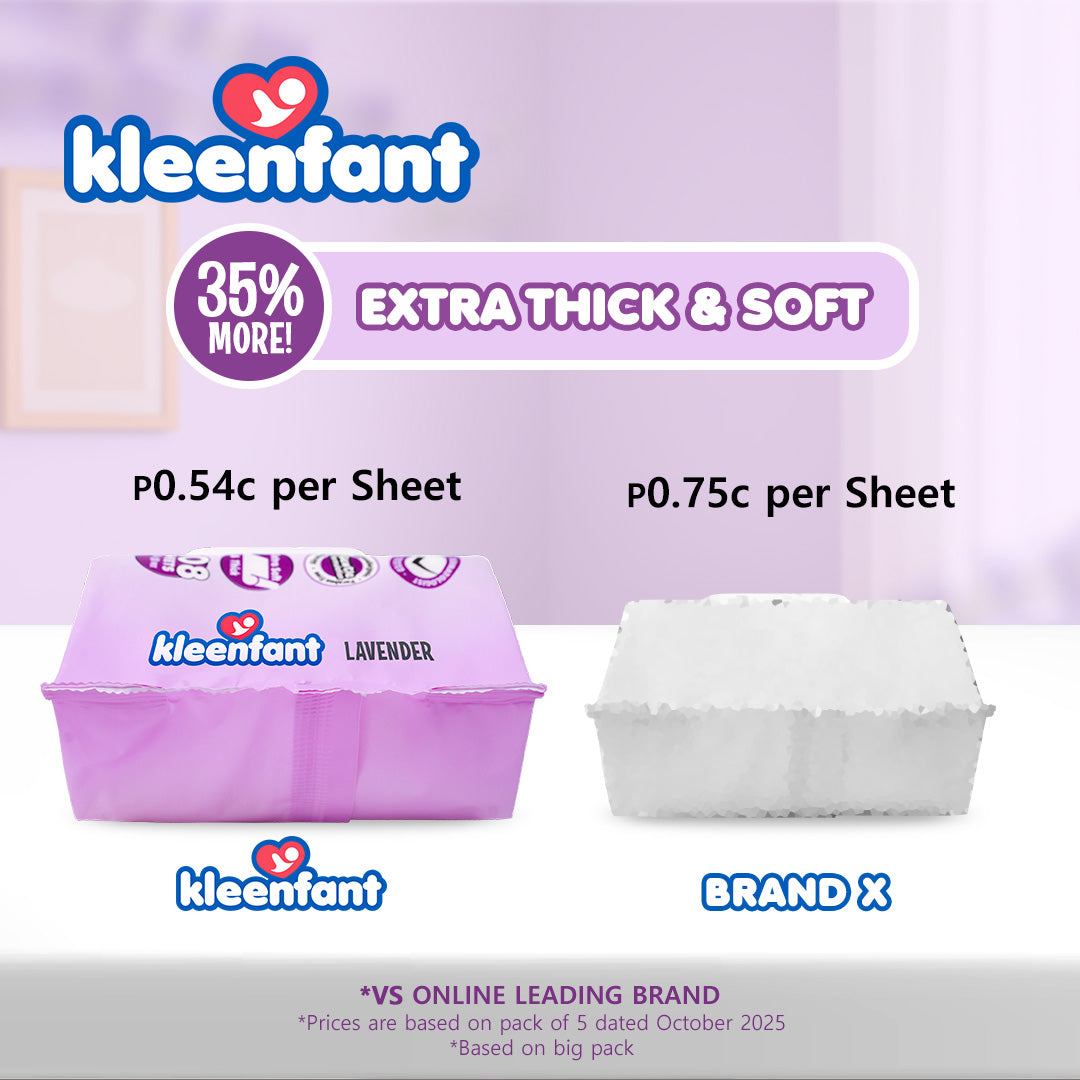 Kleenfant Lavender Scent Scented Baby Wipes 108 sheets Pack of 1