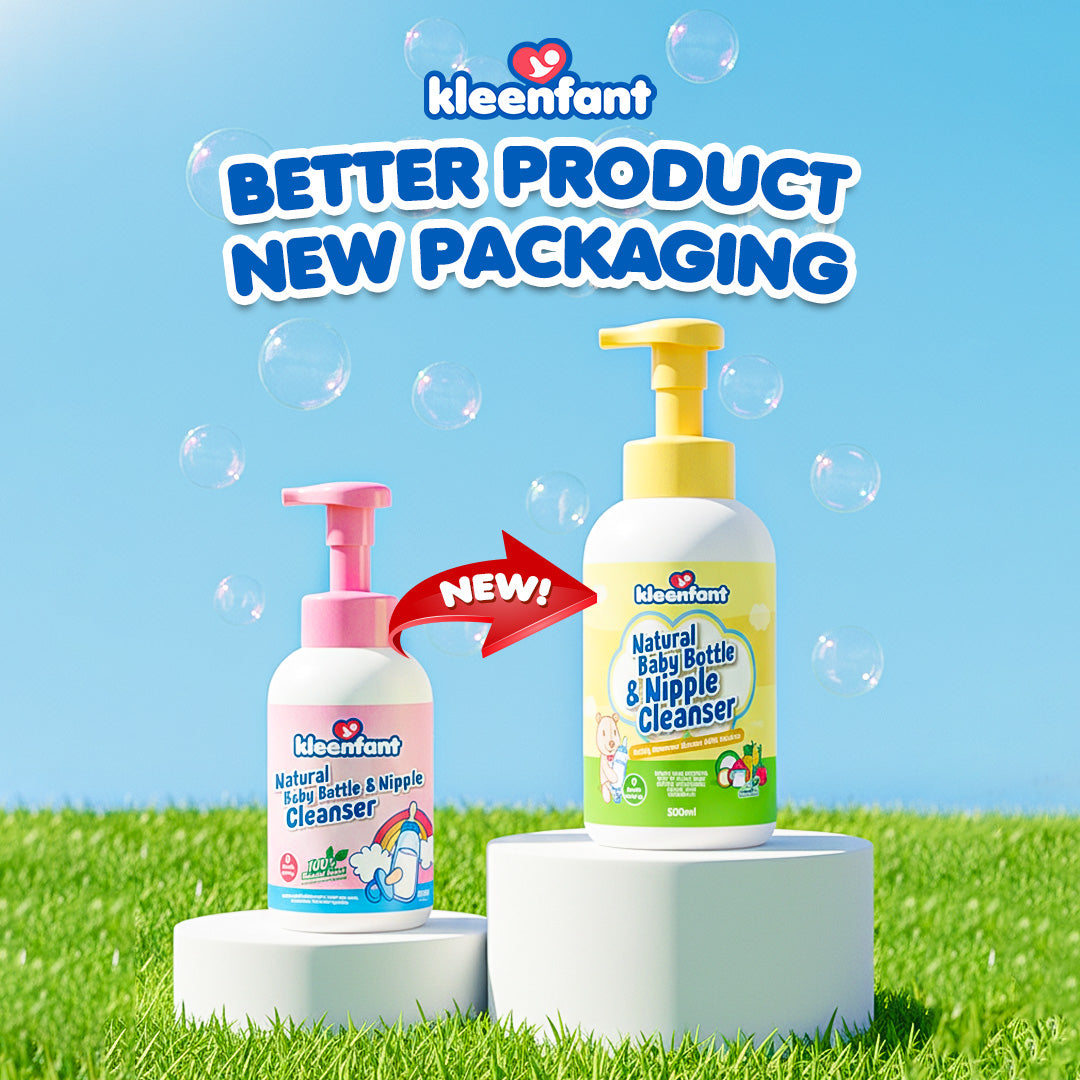 Kleenfant Natural Baby Bottle & Nipple Cleanser 500ml Bottle Pump Pack of 1 Feeding Bottle Cleaner