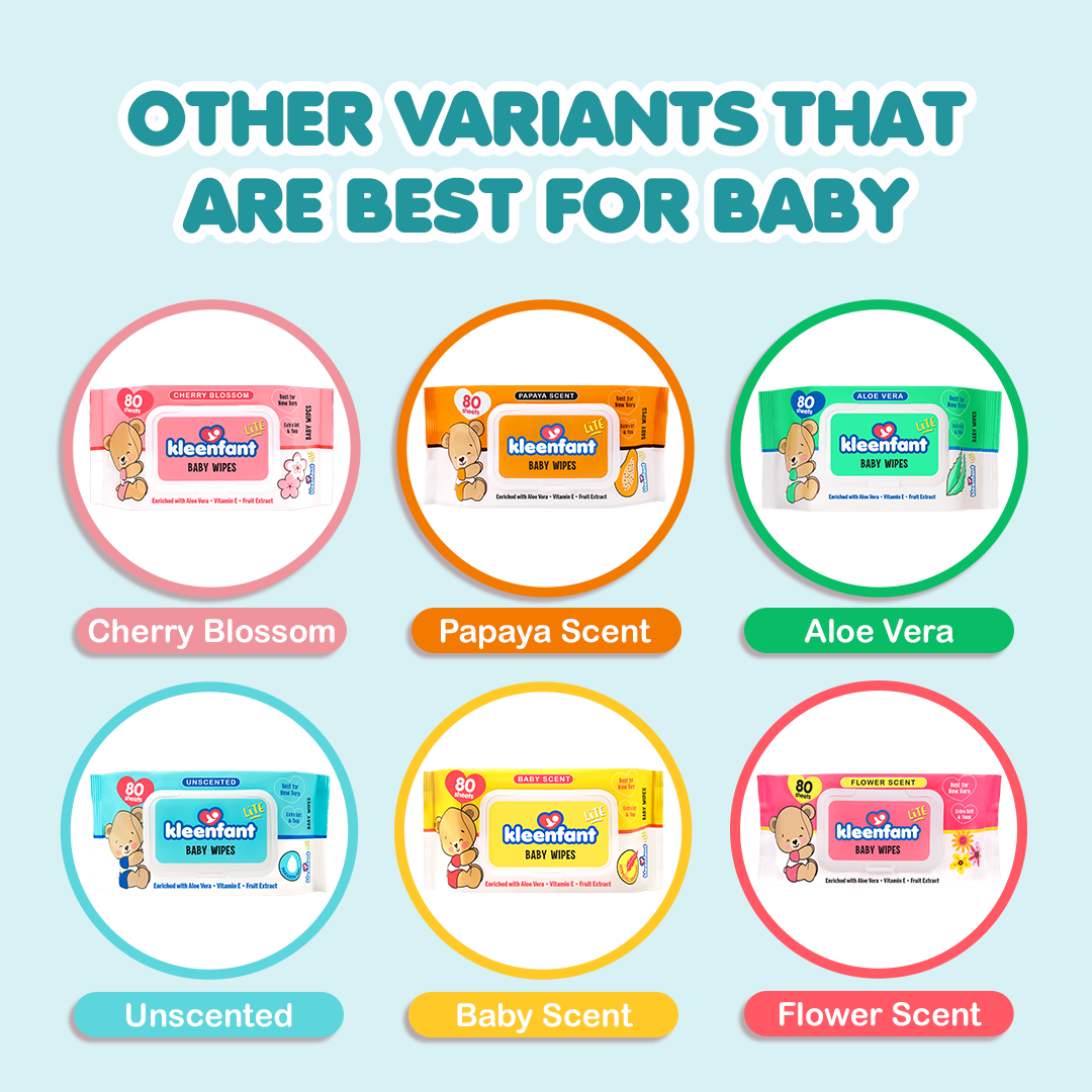 Kleenfant Lite Unscented Wipes 80 Tender Sheets Pack of 1 Newborn Wet Wipes for Baby Wipe for Babies