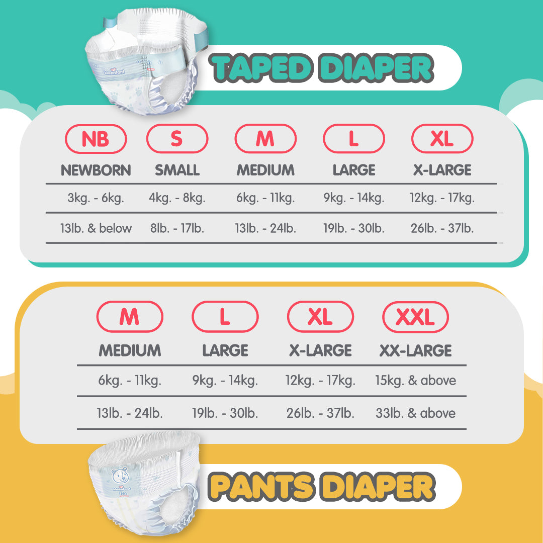 Kleenfant Diaper for Baby Taped XL Pack of 1, 30 pad Baby Needs Disposable Korean Diaper Babies
