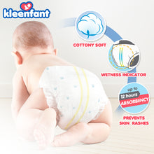 Load image into Gallery viewer, Kleenfant Diaper for Baby Taped Large Pack of 4, 120 pad Baby Needs Disposable Korean Diaper Babies
