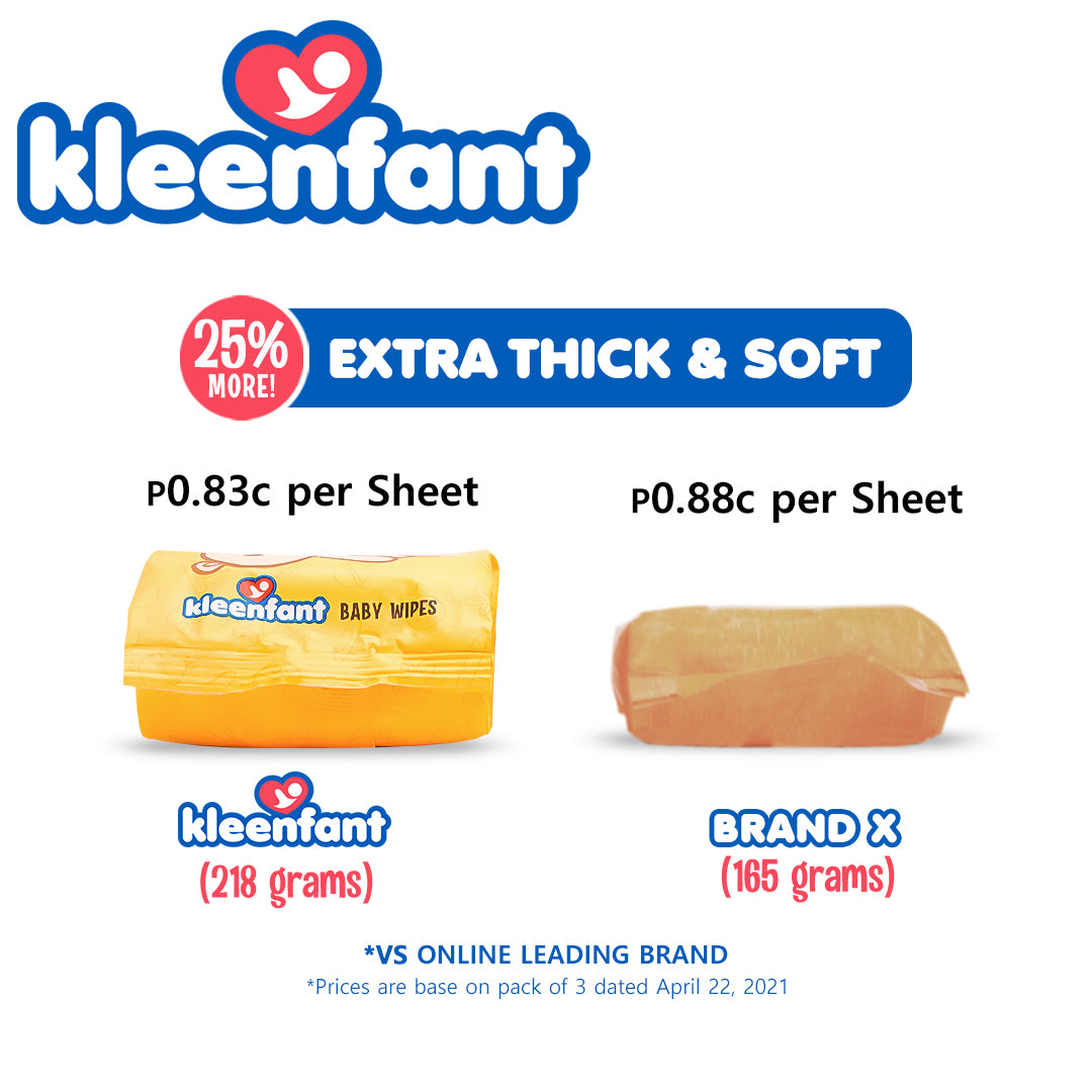 Kleenfant Baby Scent Scented Wipes 35 sheets Pack of 3