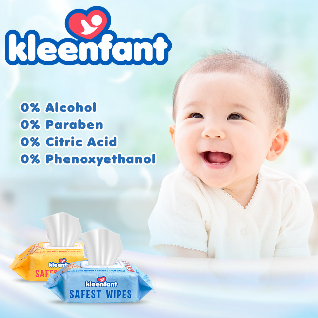 Kleenfant Unscented and Baby Scent Scented Baby WIpes (108 sheets, 1 each)