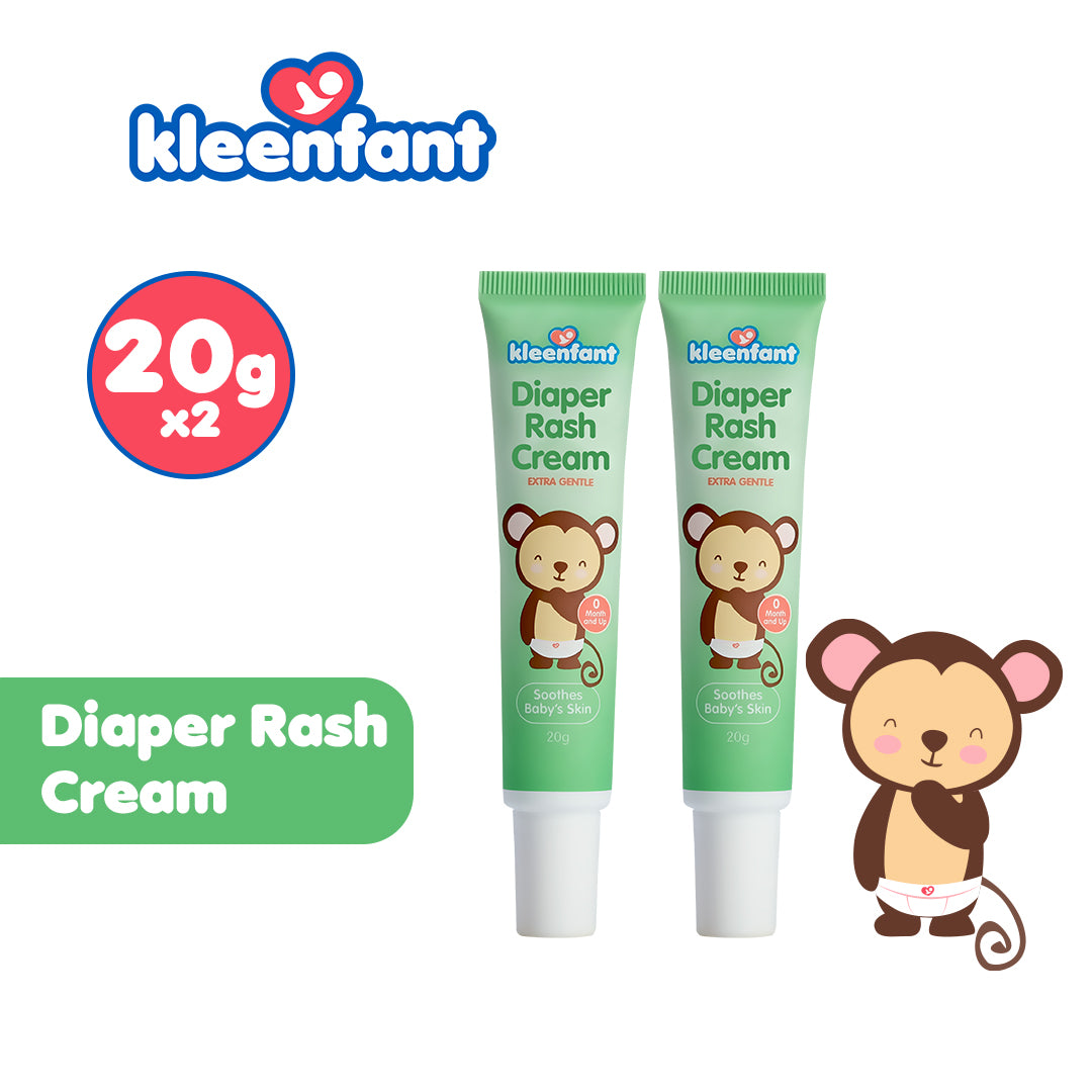 Kleenfant Diaper Rash Cream 20g Pack of 2 Hypoallergenic Baby Needs Skin Care Babies Nappy Rashes