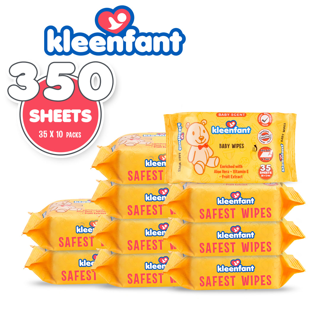 Kleenfant Baby Scent Scented Wipes 35 sheets Pack of 10