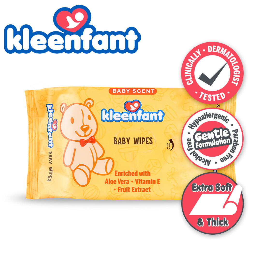 Kleenfant Baby Scent Scented Wipes 35 sheets Pack of 3