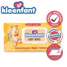 Load image into Gallery viewer, Kleenfant Baby Scent Scented Wipes 108 sheets Pack of 15
