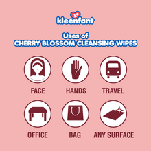 Load image into Gallery viewer, Kleenfant Cherry Blossom Scent Cleansing Wipes 95 sheets Pack of 3
