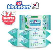 Load image into Gallery viewer, Kleenfant Icy Cool Cleansing Wipes 95 Sheets Pack of 5
