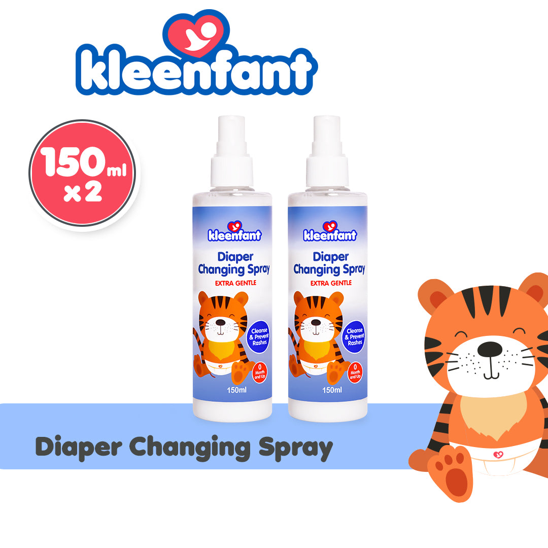 Kleenfant Diaper Changing Spray 150ml (Bottle of 2)