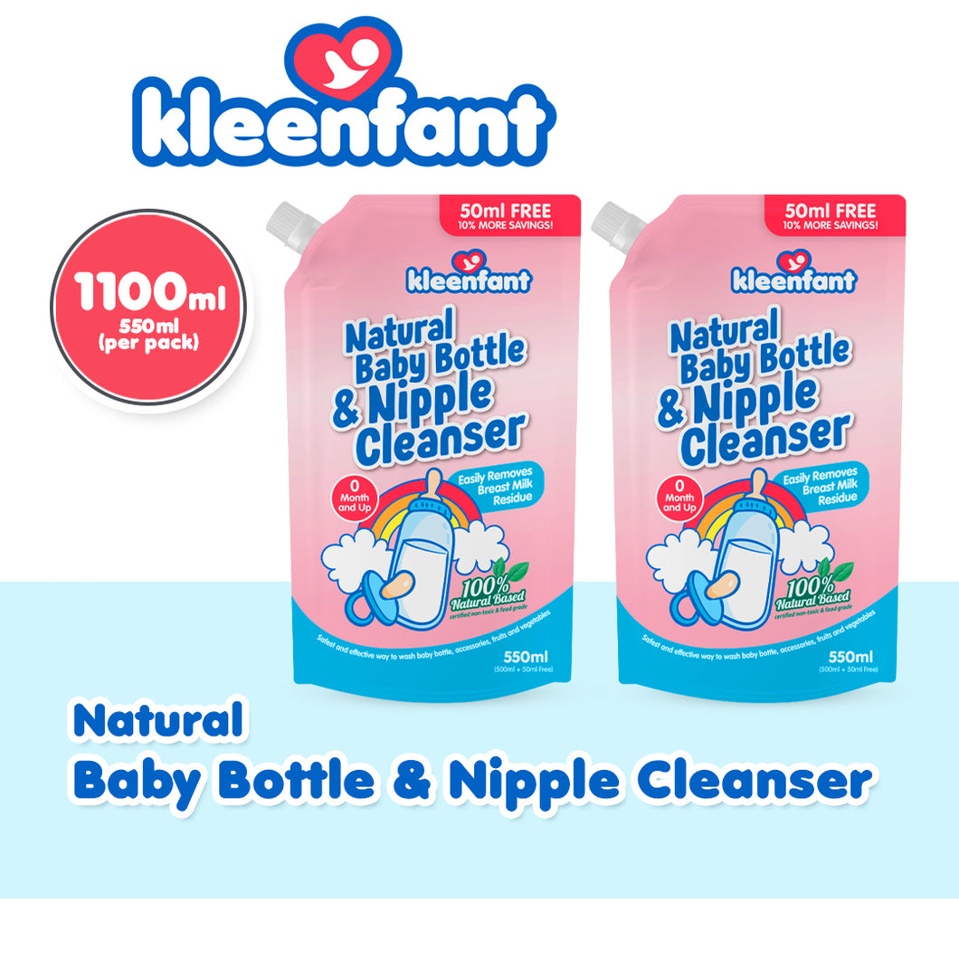 Baby Bottle and Nipple Cleanser (550ml) Refill Pack of 2