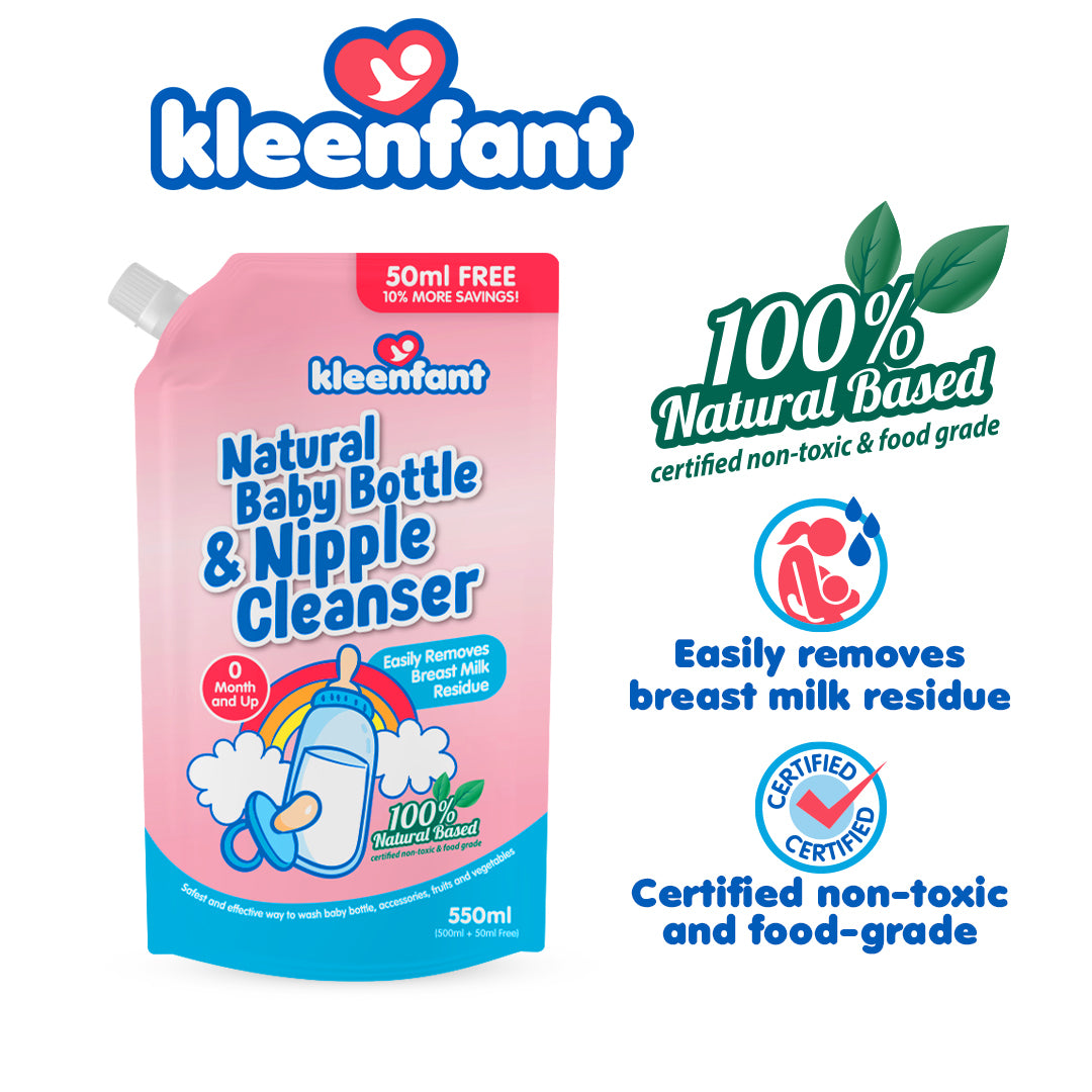Baby Bottle and Nipple Cleanser (550ml) Refill Pack of 2